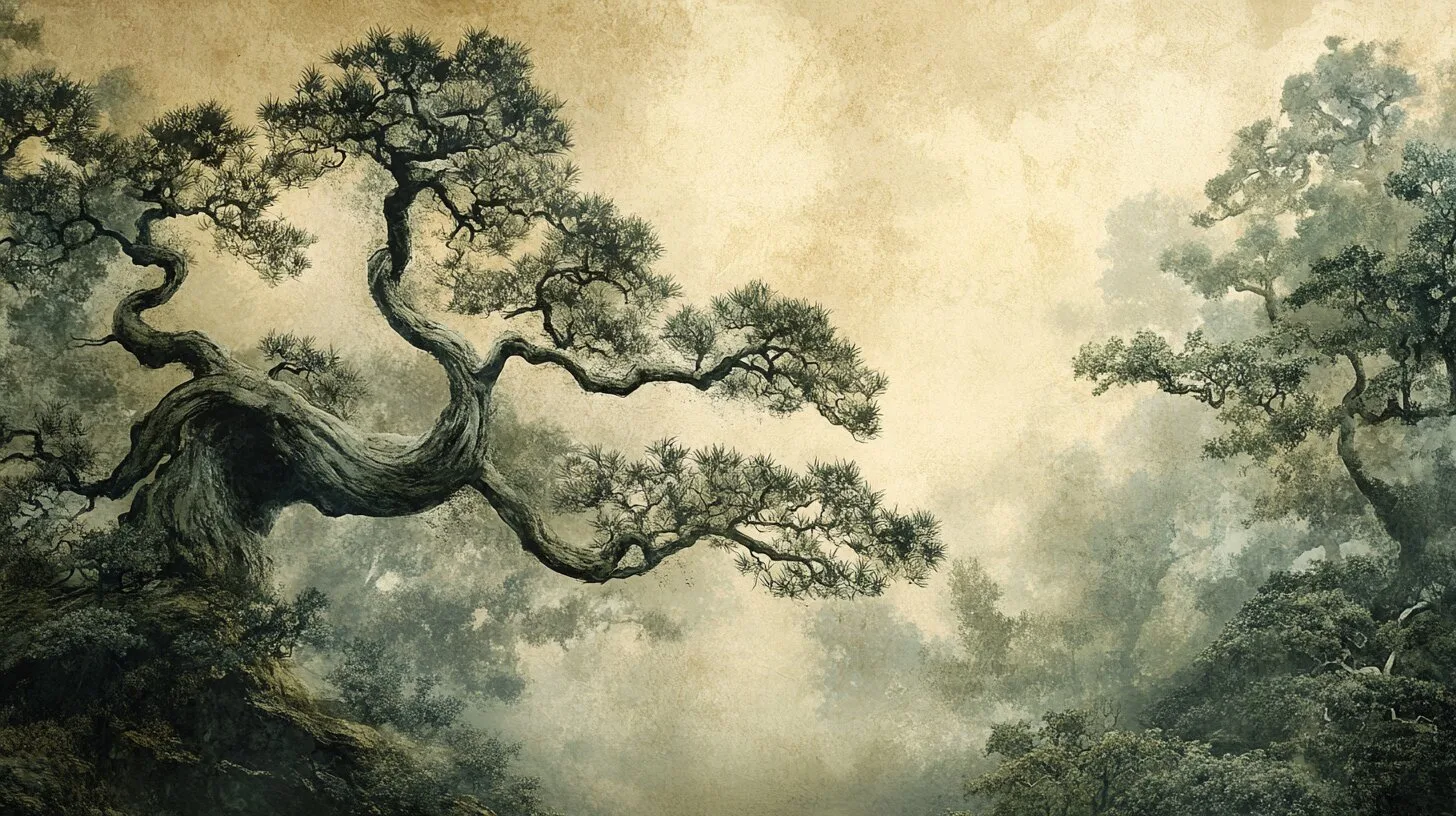 Main product image for Whispers of the Tranquil Grove Wall Mural