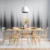Abstract black and white blurred composition||