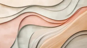 Alternative view of Abstract Wavy Design Wall Mural