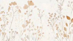 Alternative view of Botanical Elegance Design Wall Mural