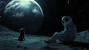 Alternative view of Celestial Companionship Wall Mural
