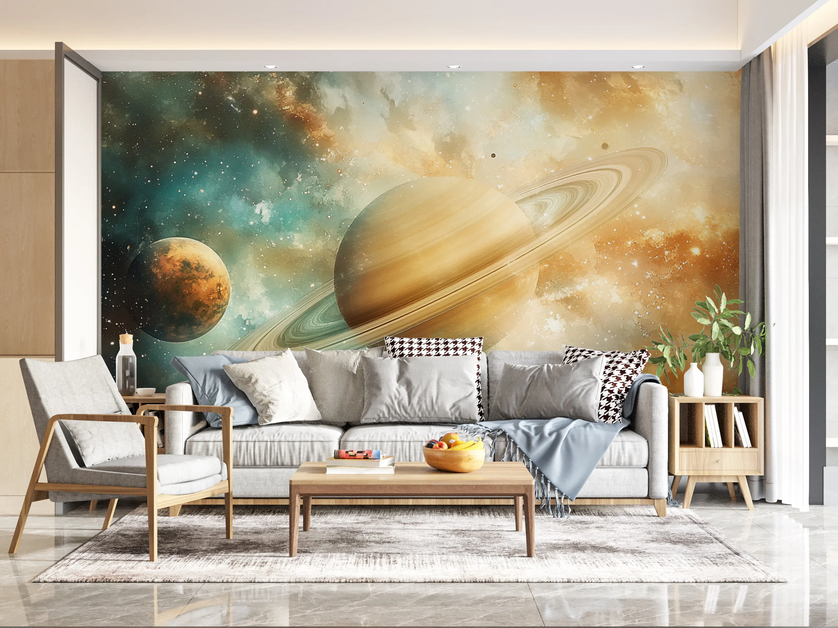 Rendered wallpaper image for Celestial Wonders Wall Mural