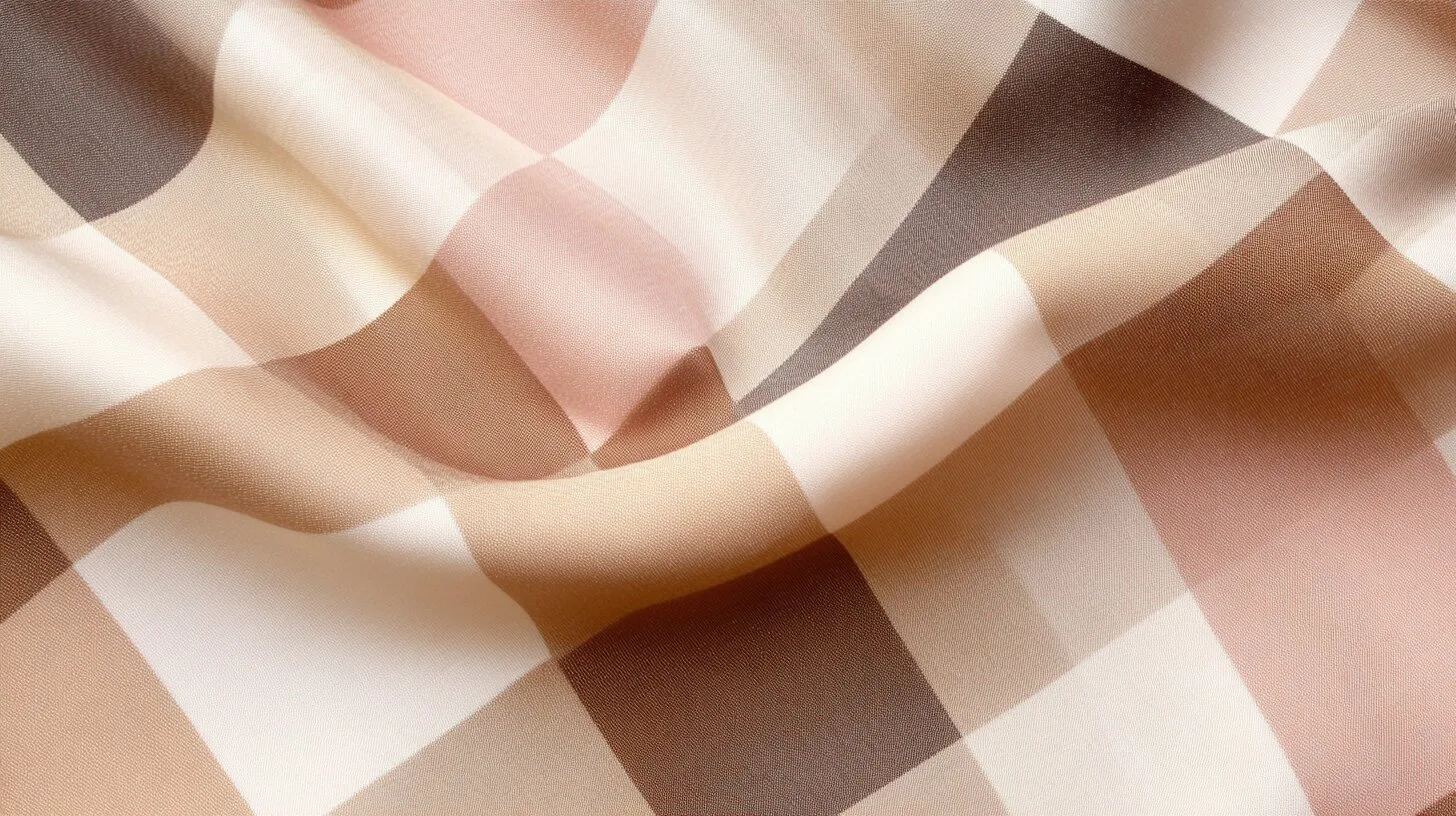 Main product image for Elegant Checkered Fabric Wall Mural