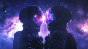 Alternative view of Cosmic Connection Wall Mural