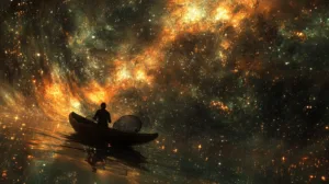 Alternative view of Cosmic Solitude Wall Mural