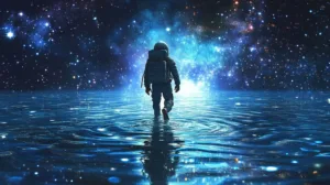 Alternative view of Cosmic Water Explorer Wall Mural