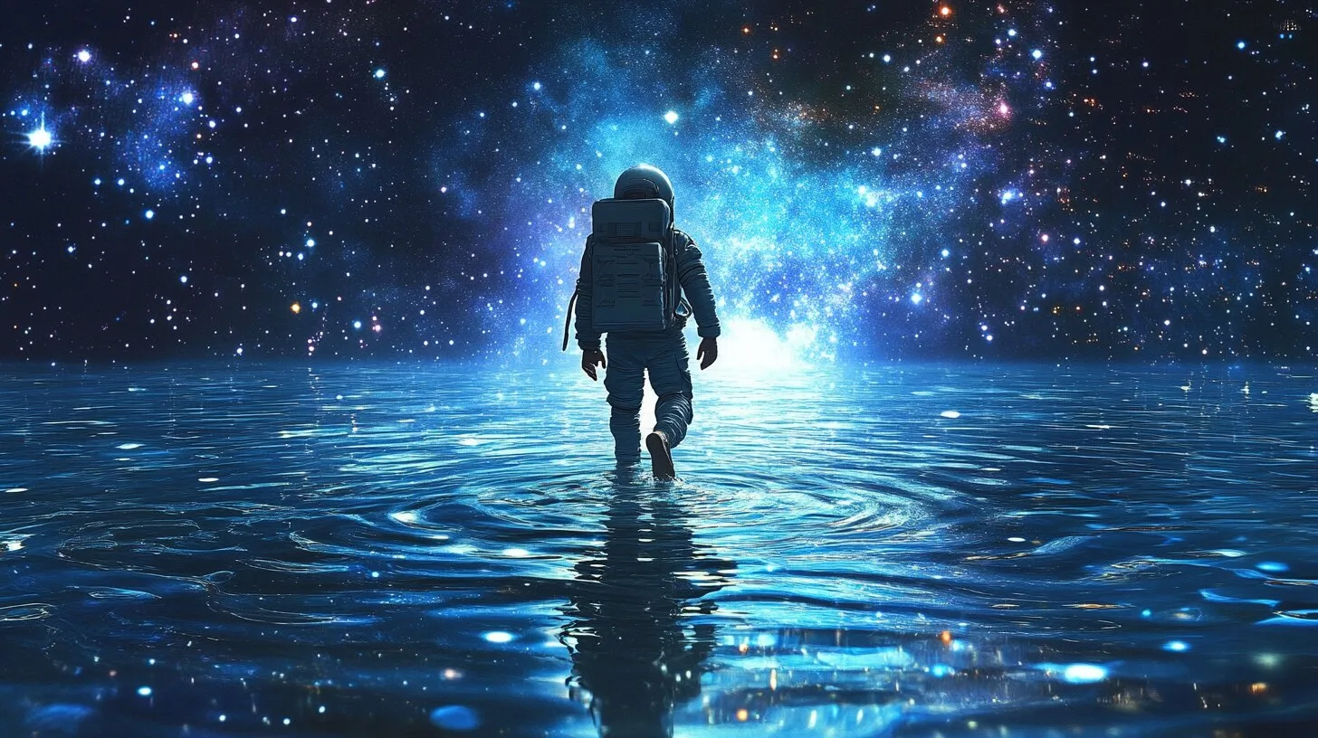 Main product image for Cosmic Water Explorer Wall Mural