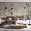 Delicate floral pattern with soft pinks