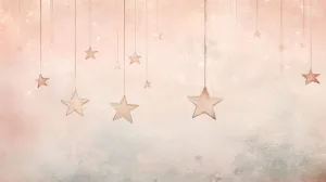 Alternative view of Dreamy Pastel Stars Wall Mural