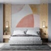 Abstract design with soft pinks