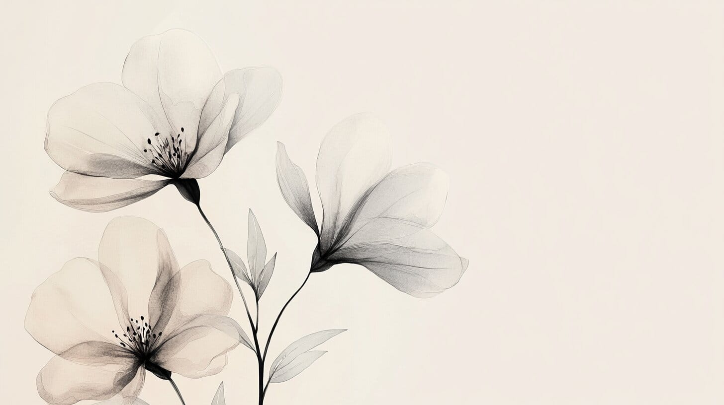 Main product image for Elegant Floral Art Wall Mural