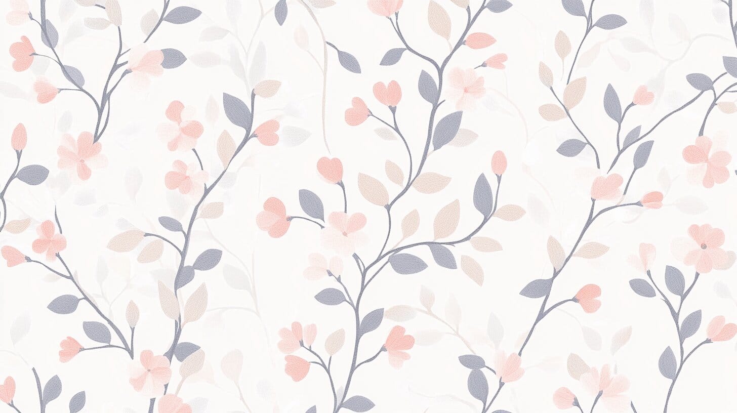 Main product image for Elegant Floral Pattern Wall Mural