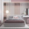 Elegant plaid textile pattern in soft shades of pink