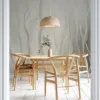 Abstract representation of flowing lines in shades of white and beige||