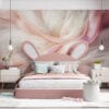 Soft translucent fabrics in pastel colors creating an abstract composition.