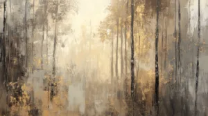 Alternative view of Ethereal Forest Serenity Wall Mural