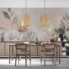 Artistic floral design in soft colors.||