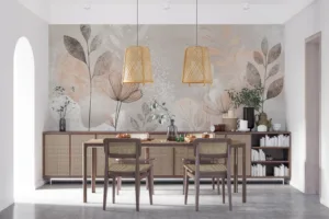 Artistic floral design in soft colors.||