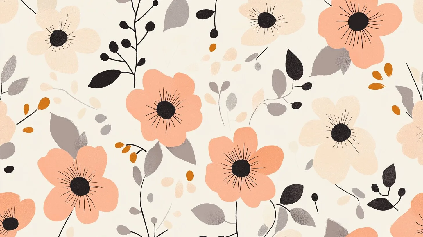 Main product image for Floral Elegance Pattern Wall Mural