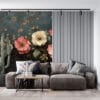 Beautifully arranged floral still-life with pink