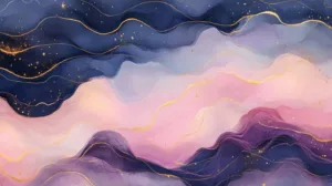 Alternative view of Flowing Waves Abstract Design Wall Mural