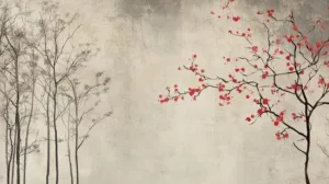 Alternative view of Nature's Contrast Wall Mural