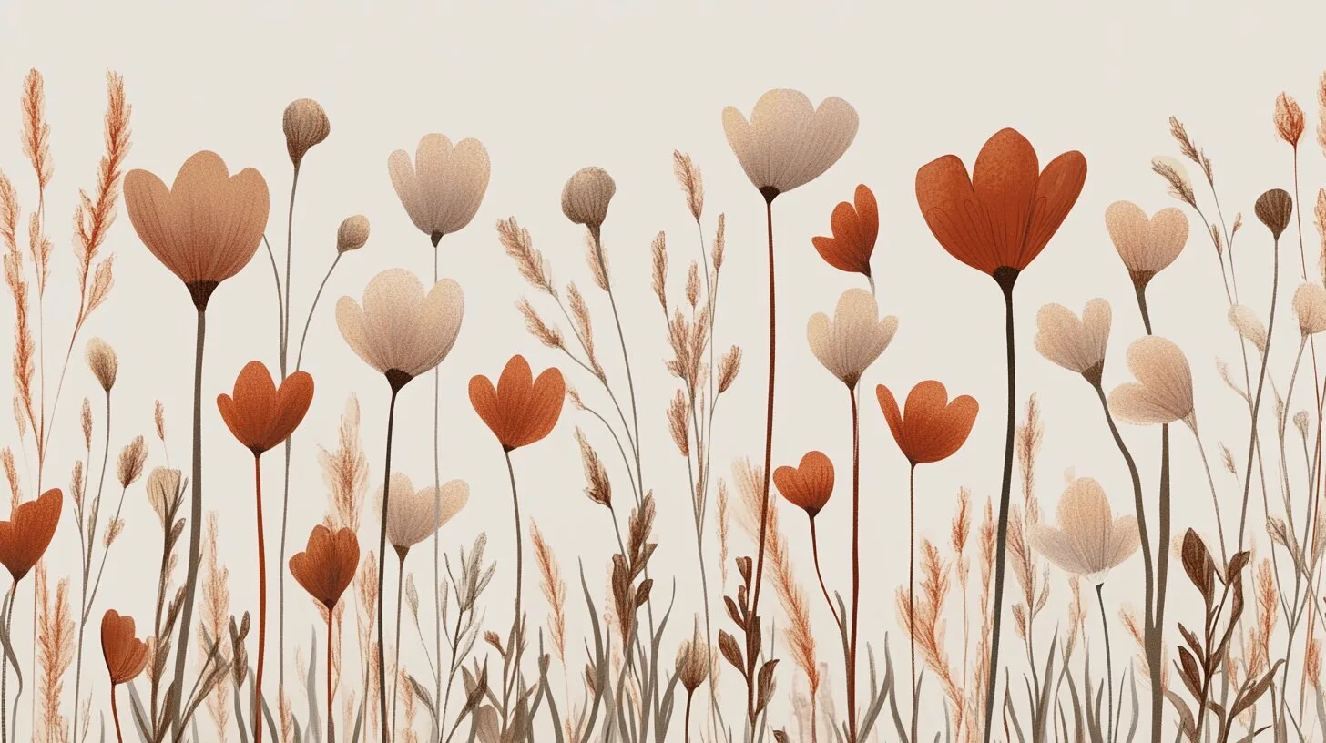 Main product image for Serene Floral Collection Wall Mural