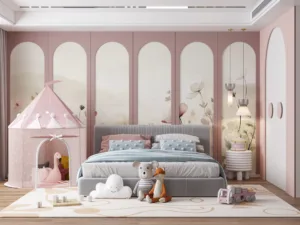A serene floral landscape depicting soft pastels and natural beauty.||