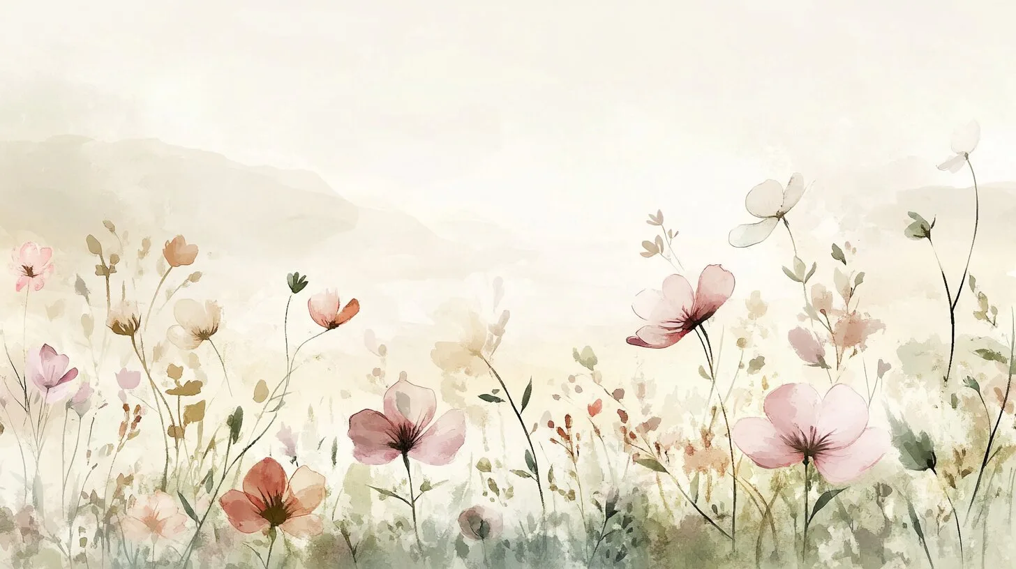 Main product image for Whispers of a Tranquil Meadow Wall Mural