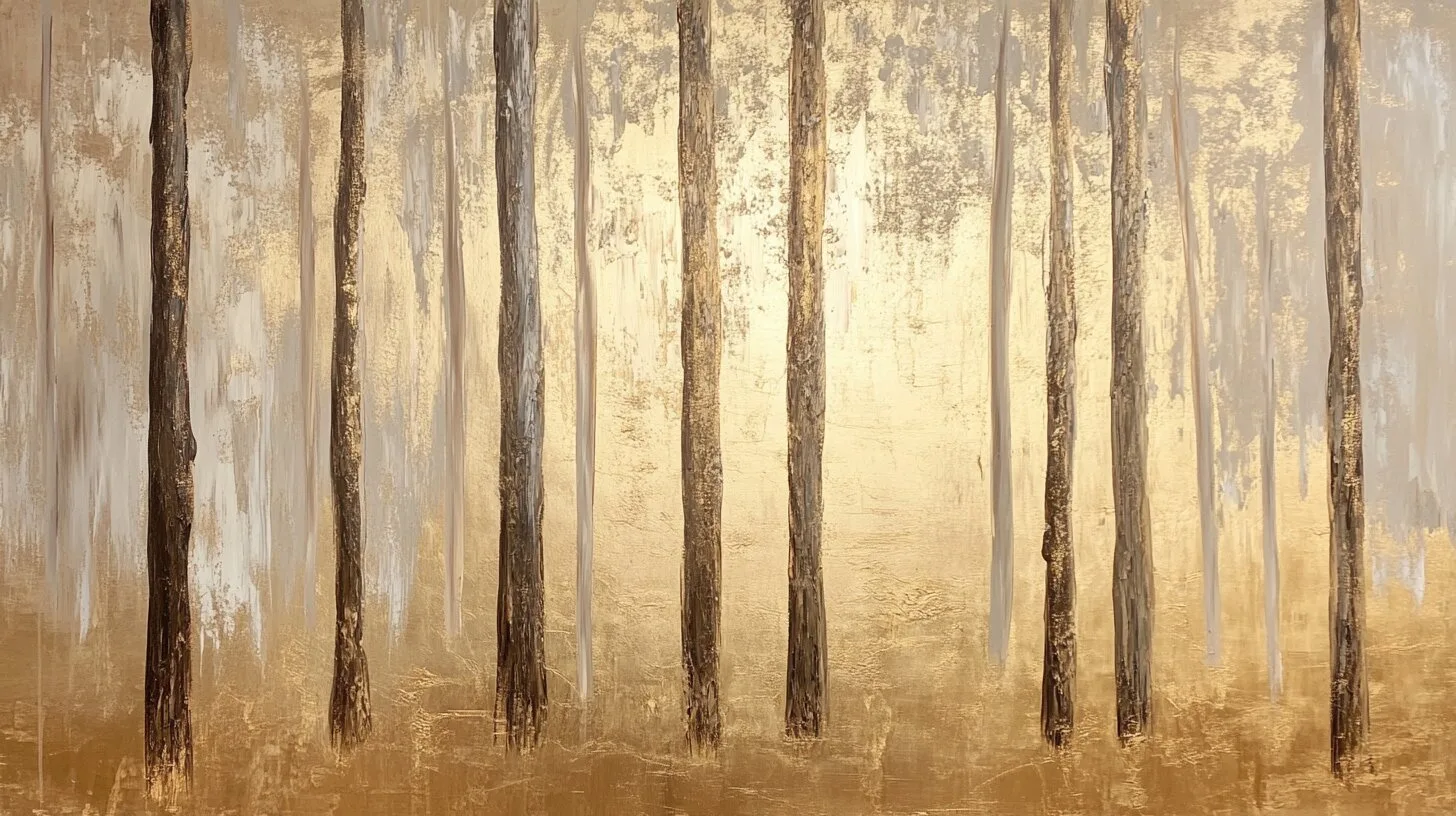 Main product image for Serene Golden Forest Wall Mural