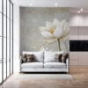 Elegant lotus flowers in muted colors