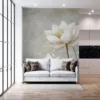 Elegant lotus flowers in muted colors||