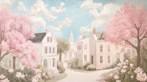 Alternative view of Serene Southern Charm Wall Mural