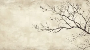 Alternative view of Serene Tree Branch Art Wall Mural
