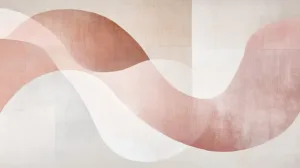 flowing shapes in pink