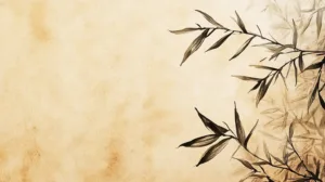 Alternative view of Tranquil Botanical Elegance Wall Mural