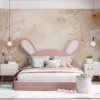 A serene floral arrangement with delicate flowers and soft foliage in soft pinks|whites|and beige tones.