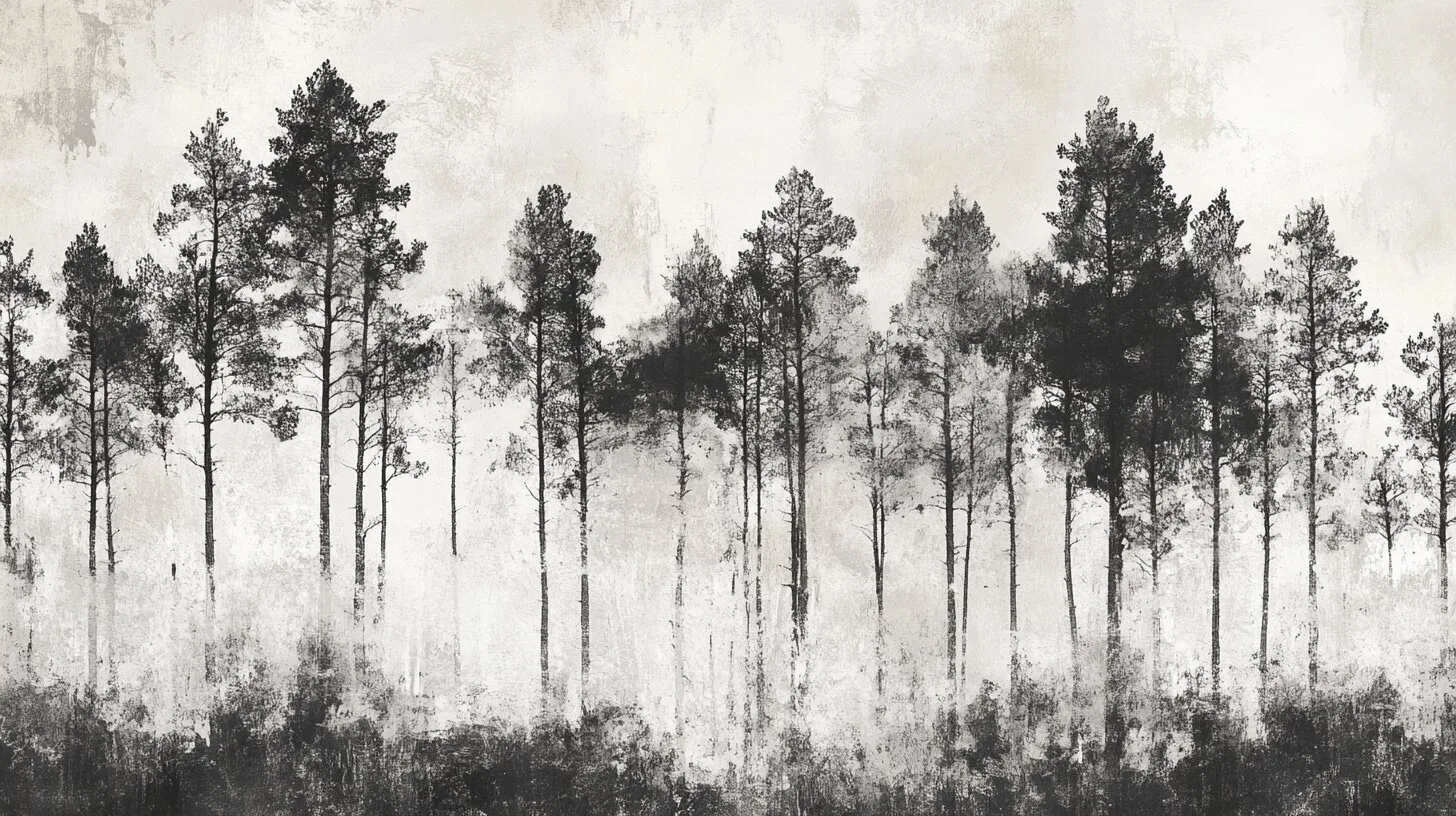 Main product image for Tranquil Forest Landscape Wall Mural