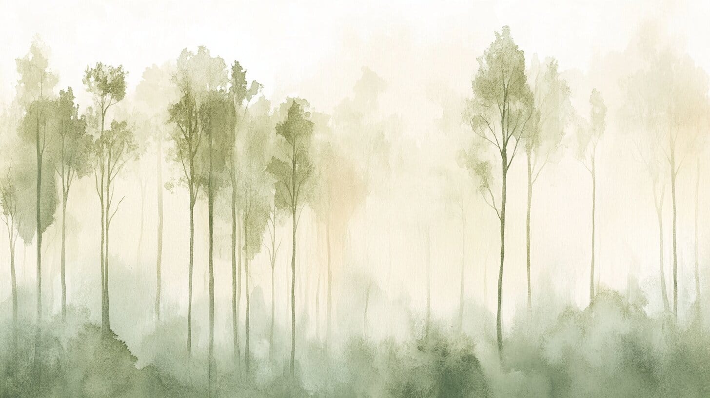 Transform Your Space with a Tranquil Misty Forest Wall Mural: A Guide ...