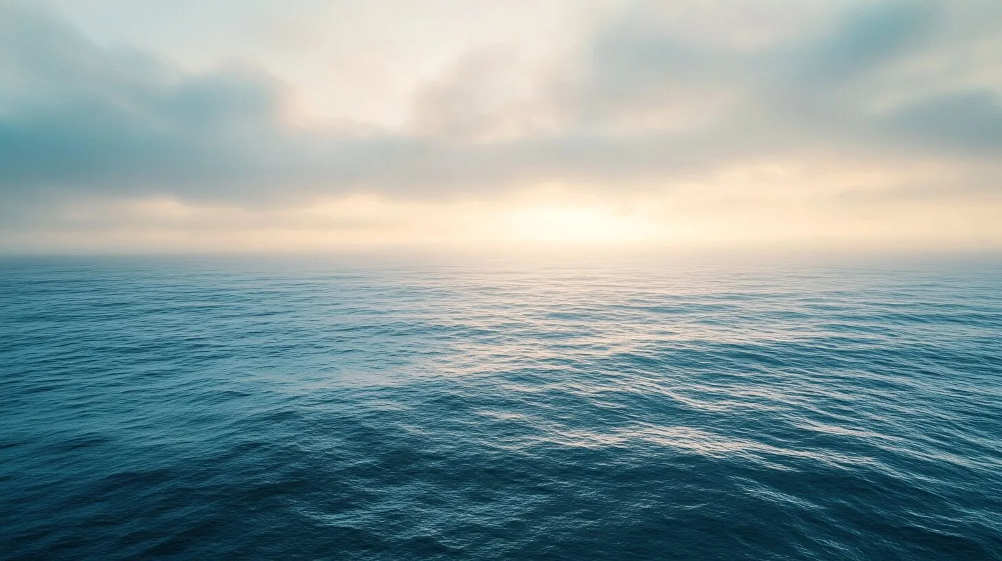 Main product image for Tranquil Ocean Scene Wall Mural