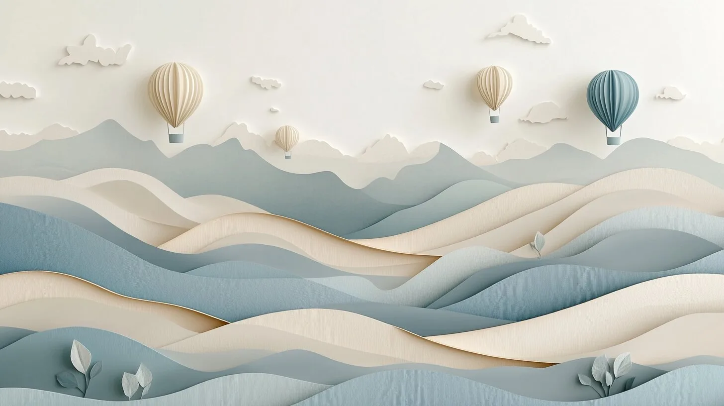 Main product image for Tranquil Paper Landscape Wall Mural