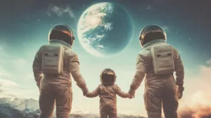 Alternative view of Unity in Space Exploration Wall Mural