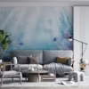 A colorful coral reef underwater with fish swimming through the vibrant ecosystem.||