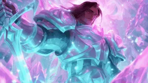 Alternative view of Taric - Celestial Guardian of the Crystalline Realm Wall Mural