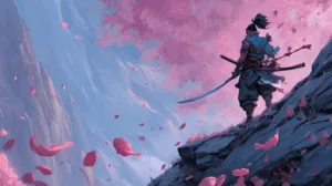 Alternative view of Guardian of the Tranquil Horizon Wall Mural