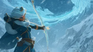 the ice archer from League of Legends