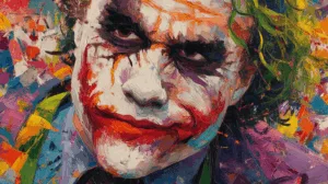 Alternative view of Joker - Vibrant Abstract Artwork Wall Mural