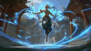 Alternative view of Karma - The Mystic Guardian of League of Legends Wall Mural