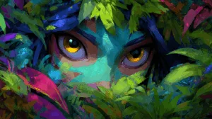 Alternative view of Mystical Harmony of Nature's Spirit Wall Mural