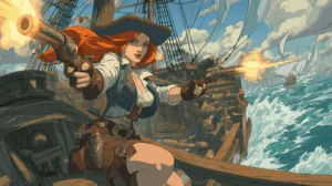 wielding pistols